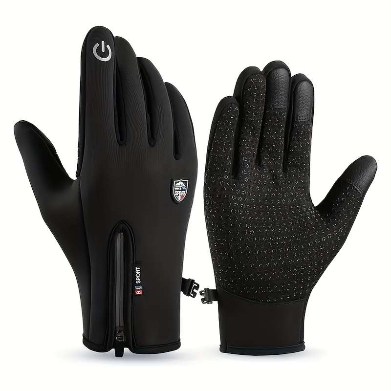 1 Pair Black Size XL Outdoor Sports Gloves