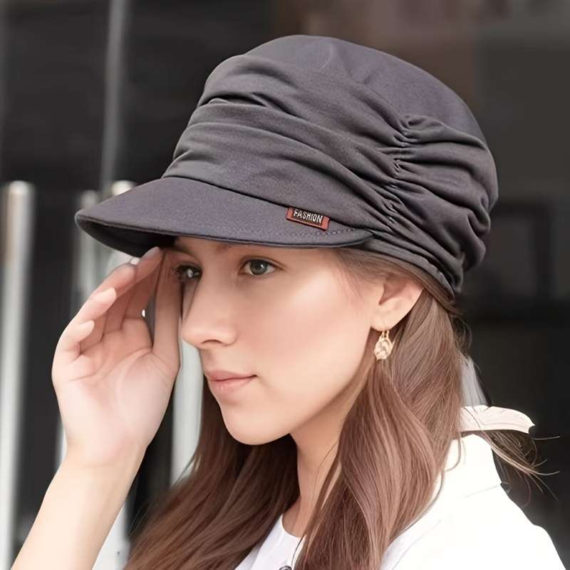 1pc New Spring Autumn Winter Casual Hat Versatile Mom Hat Retro Temperament Fashion Soft Brim Hat