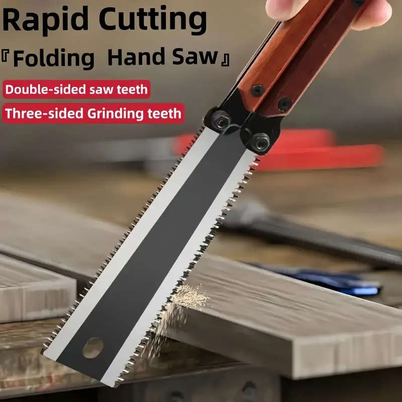 Versatile SK5 Steel Folding Saw with Ergonomic Handle Safety Lock Ideal for Woodworking Branch Trimm