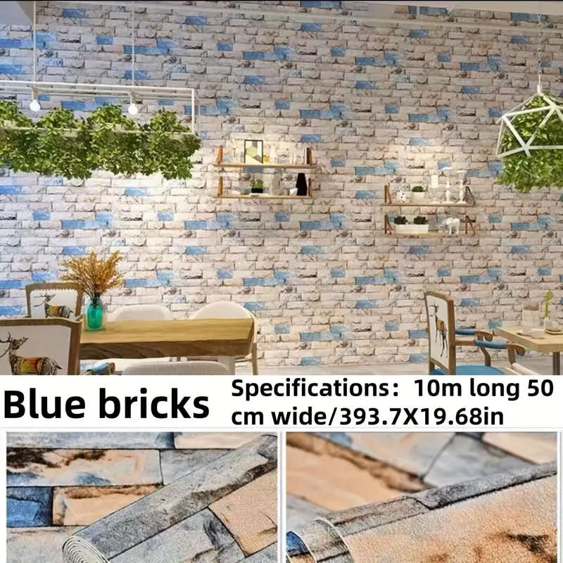 Waterproof 3D Foam Brick Pattern Thickened Wallpaper Sticker