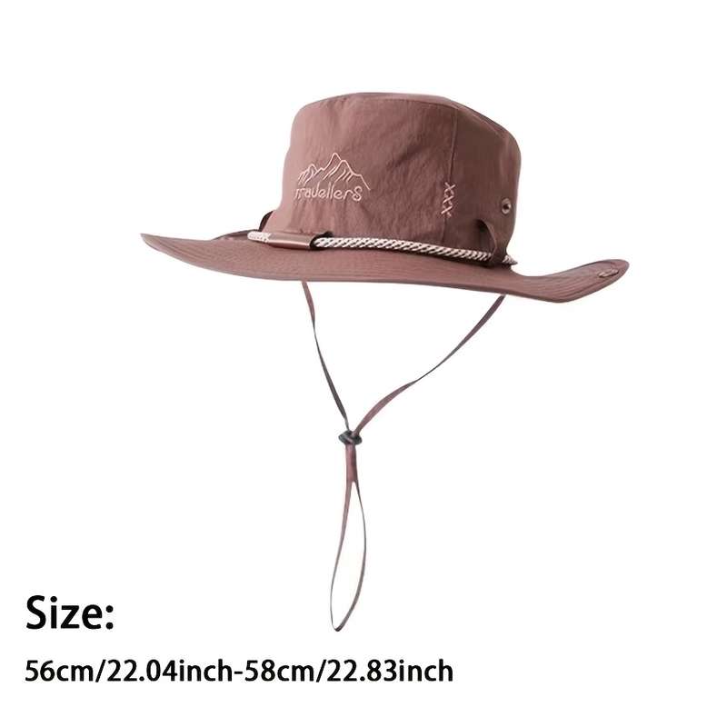 1pc of a Stylish Outdoor Men'S Wide-Brimmed Fisherman Hat Sun Hat And Summer Sun Protection H