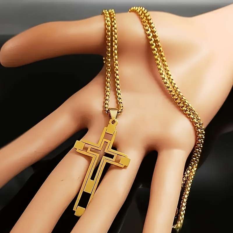 1 Piece Black Jesus Theme Pendant