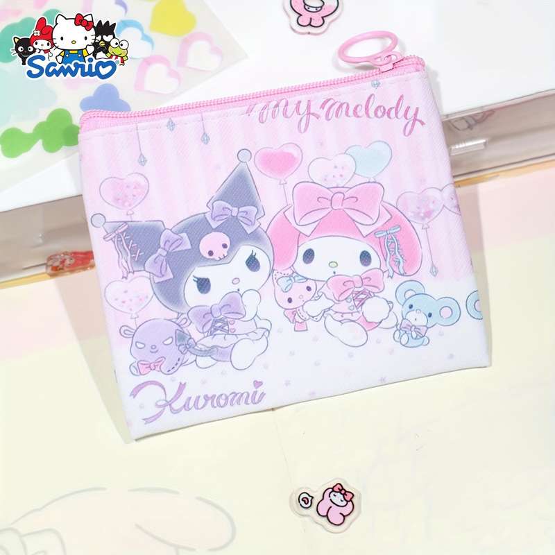 1pc Sanrio Hello Kitty Kuromi Melody Coin Purse Cute Coin Bag Women's Wallet Mini Bag