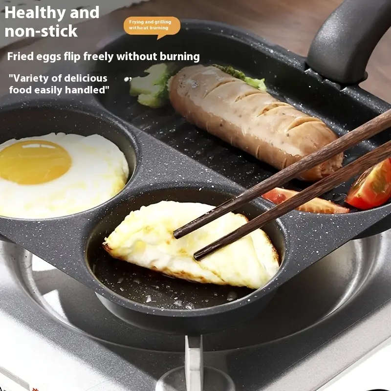 3-In-1 Breakfast Thick Frying Pan