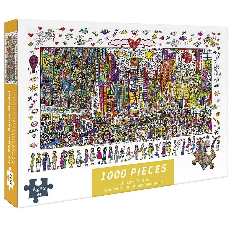 1000pcs Times Square Jigsaw Puzzle for Adults Vibrant Cityscape Design Ideal Holid