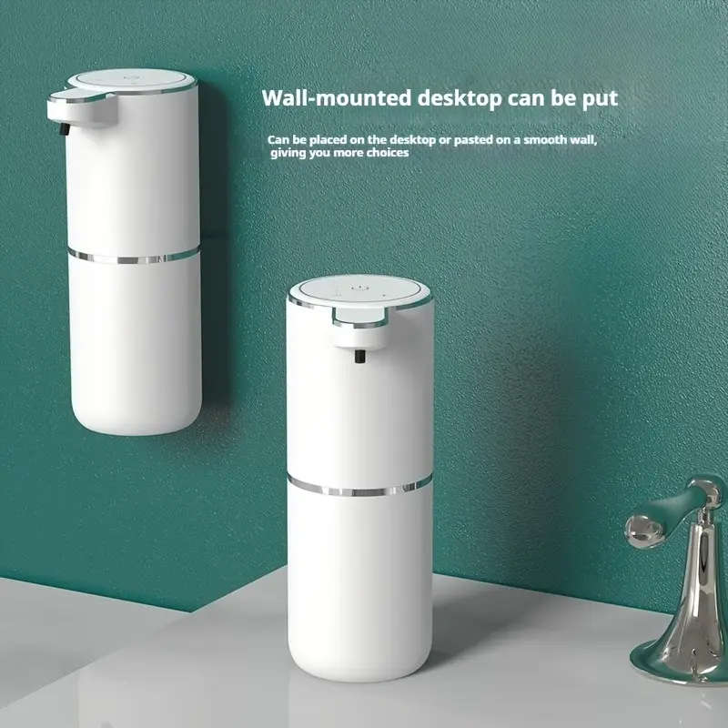 1pc Touchless Automatic Foaming Soap Dispenser 4 Adjustable Levels Rechargeable 13.5oz Hand Soap Dis