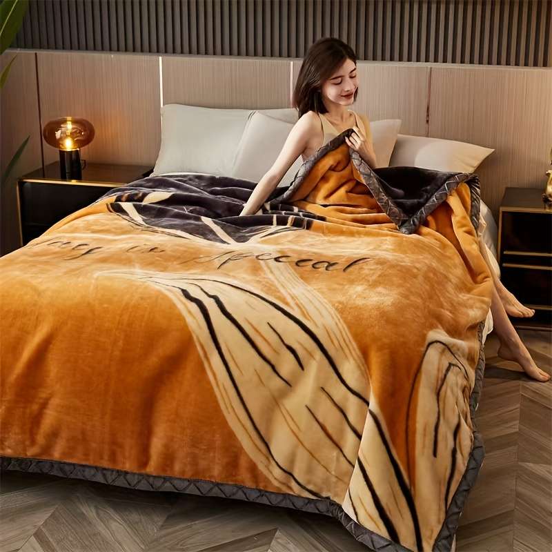 1ps Blanket Color Lily Orange size 180cmx220cm
