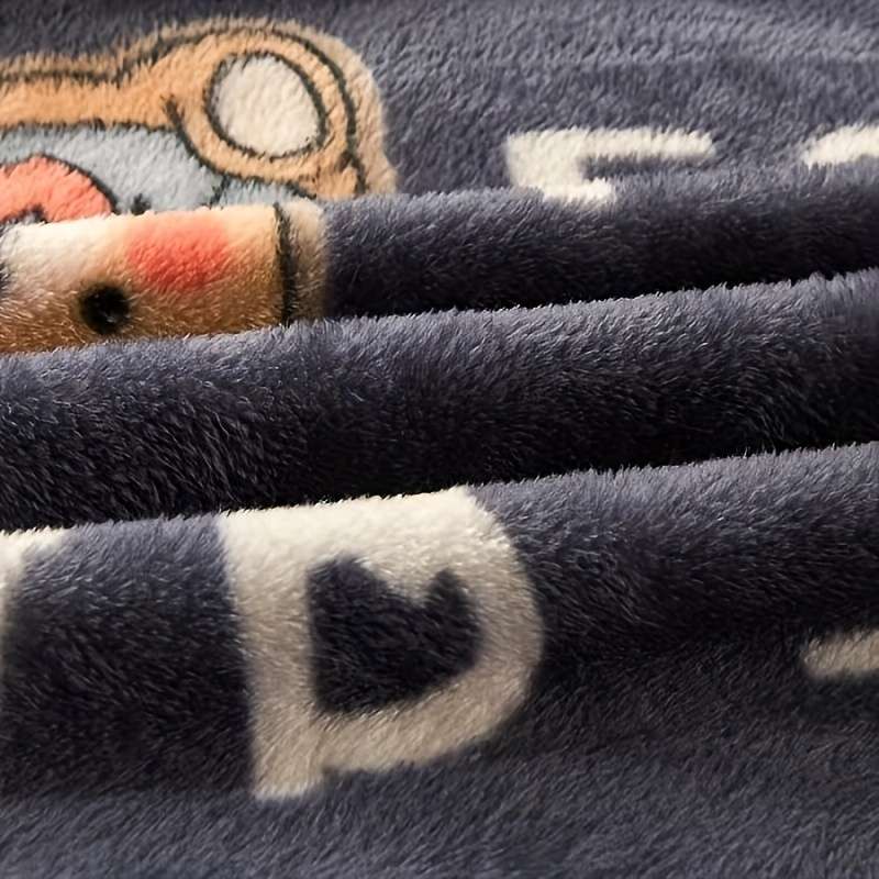 1ps Blanket Color Cartoon Lvoe Bear Model 180x200cm=71x79inch