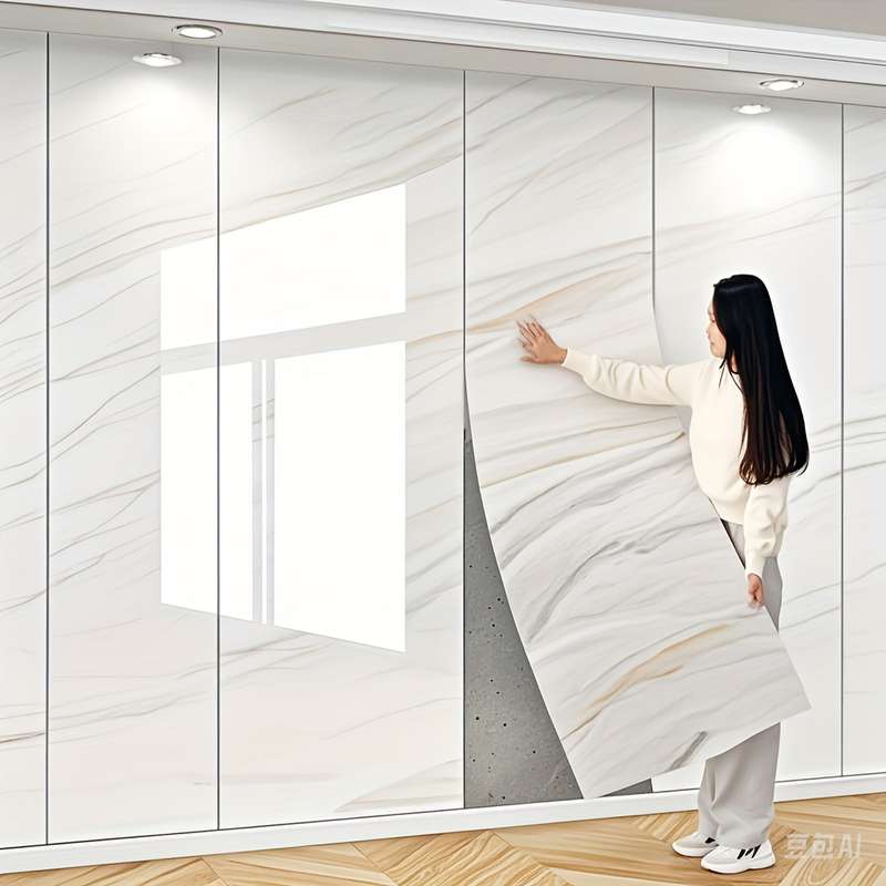 1PC Wall StickersColorRice White60X500cm