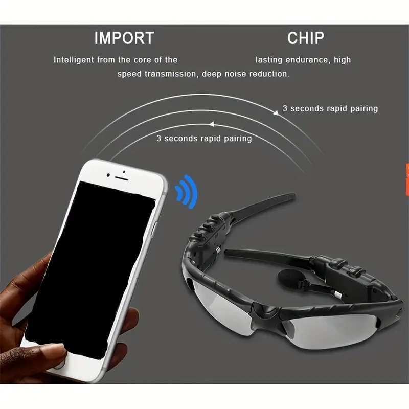 Wireless Bluetooth Sunglasses Earphone Headset
