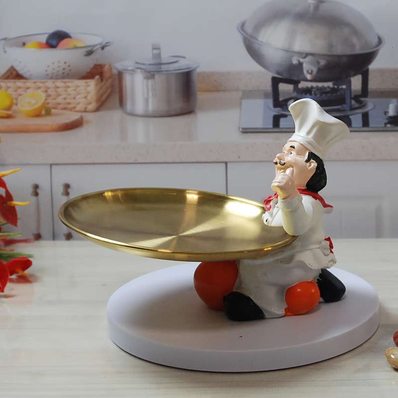 1pc chef storage tray ornaments Storage Bins for Home Organization