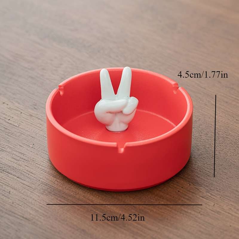 1pc Ceramic Ashtray for Home Living Room Office High-end Simple Creative Large Trendy Cute