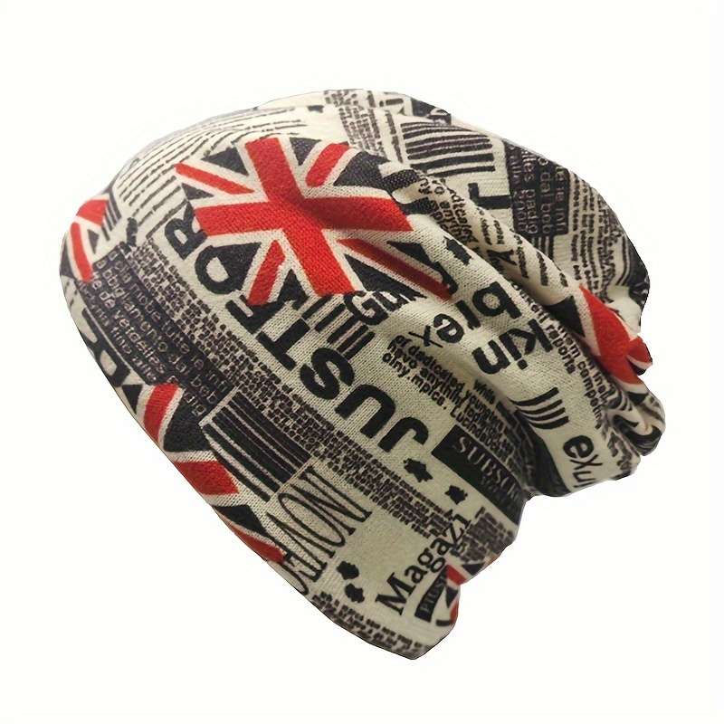 1pc Autumn and Winter Brimless Beanie Hat for Men and Women Casual and Warm Double Layered Hoodie