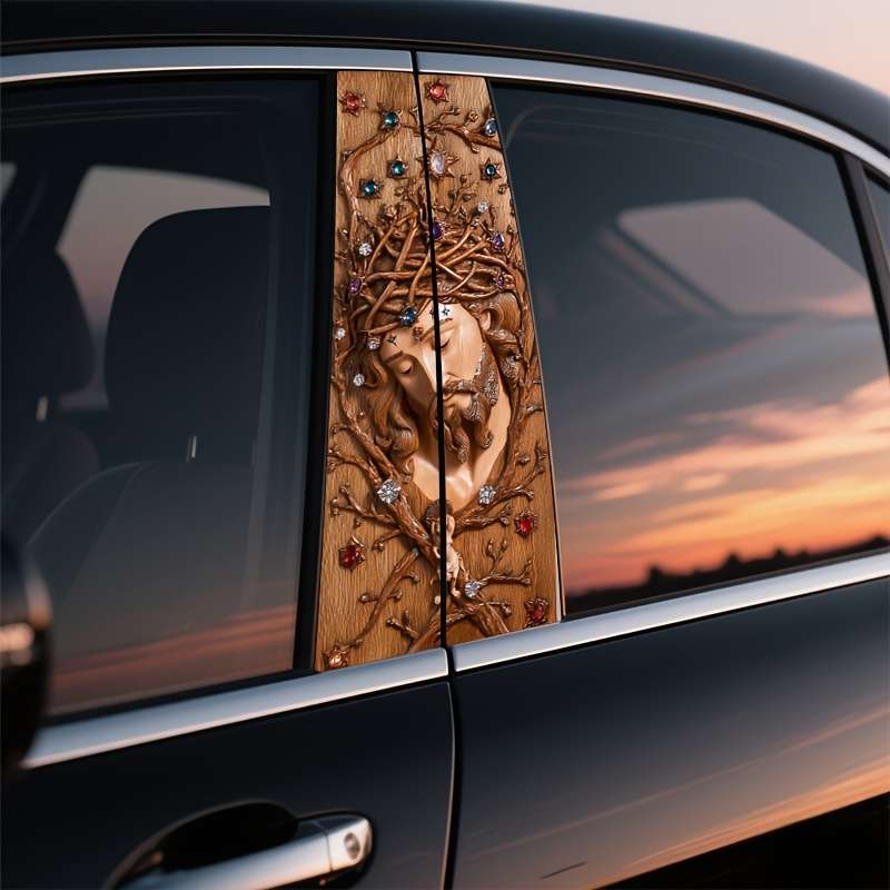2PCS Set   Left And Right   Jesus Christian Themed Stickers