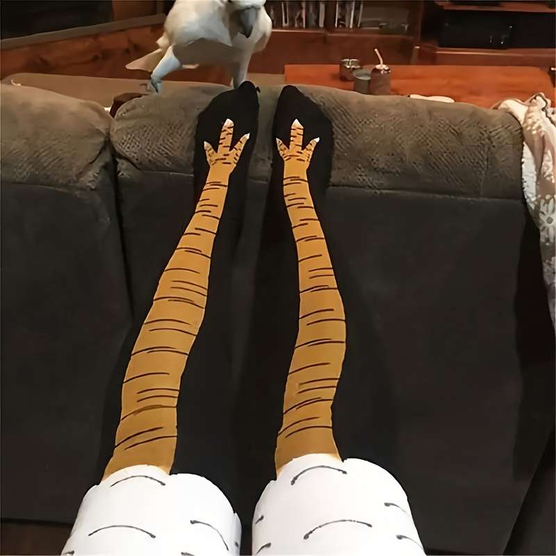 1 Pair Black Yellow One Size Socks