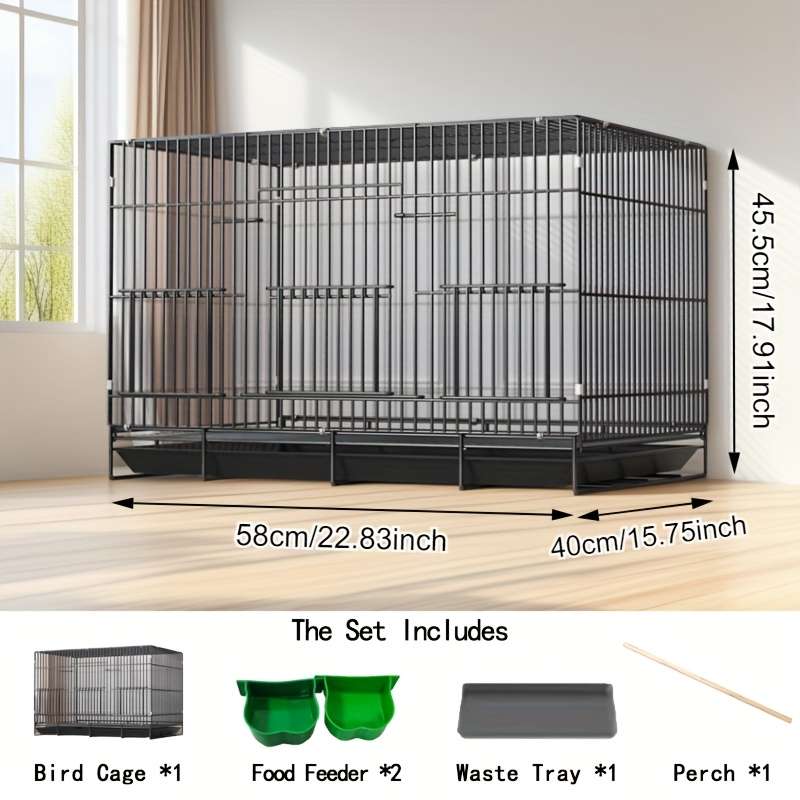 1pc Black size 50Pet Cage