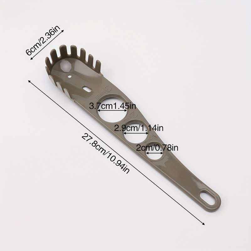 1pc Creative PP Powder Spoon Multifunctional 3-hole Powder Measuring Spoon Household Noodle Spo