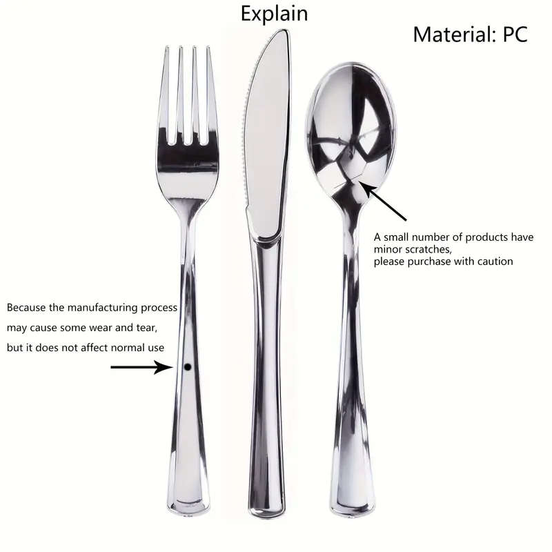 36pcs Outdoor Camping Plates Knives Forks Tableware Made Of PC Material Non-Metallic Disposable Outd