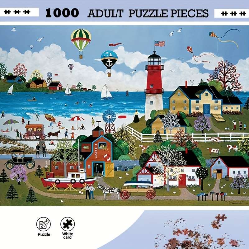 1000pcs Jigsaw Puzzle 75.01x50.01 cm High Difficulty Challenge for Adults Durable