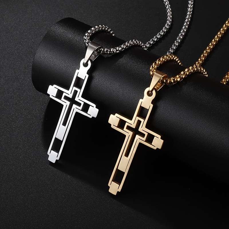 1 Piece Black Jesus Theme Pendant