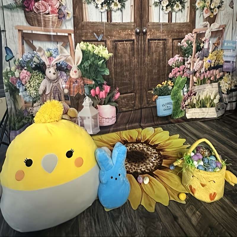1Pc Yellow 100x100cm 39.39x39.39inch Floor Mat