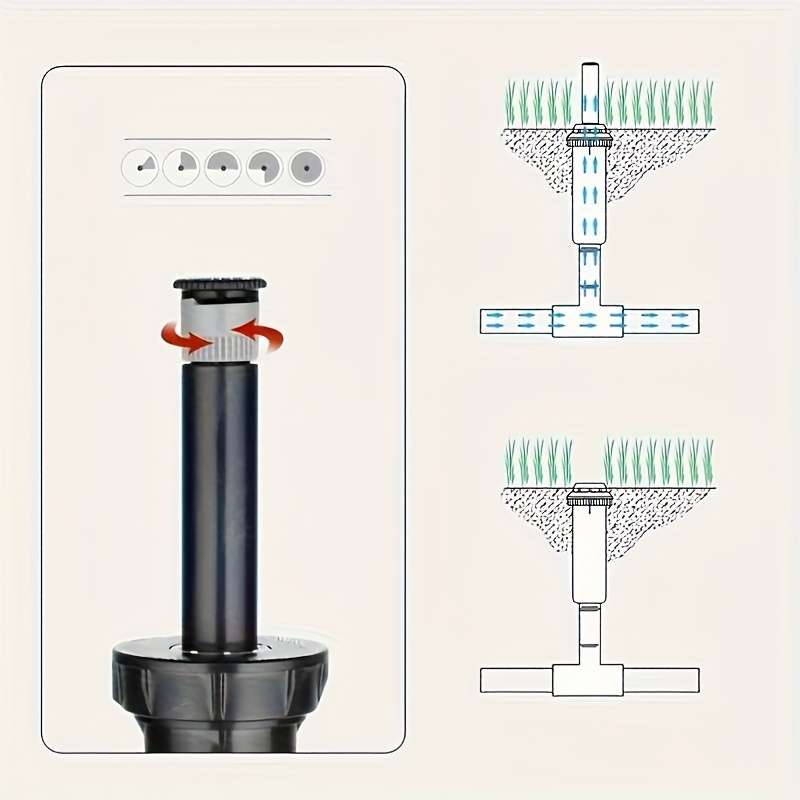5Pcs Set Adjustable Pop Up Sprinkler Heads