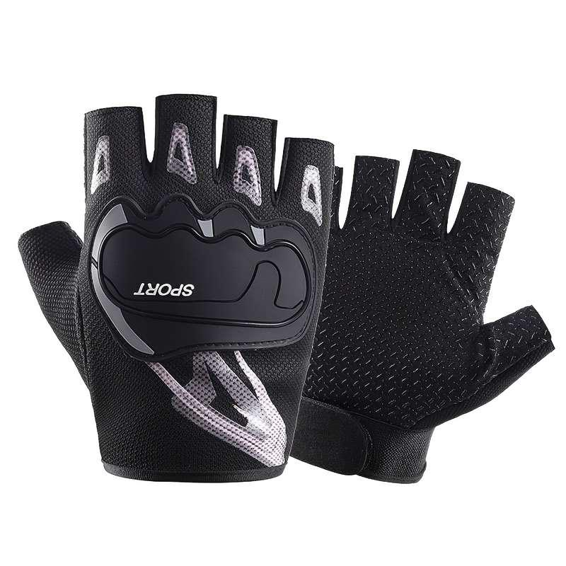 1 Pair Red One Size Outdoor Sports Gloves