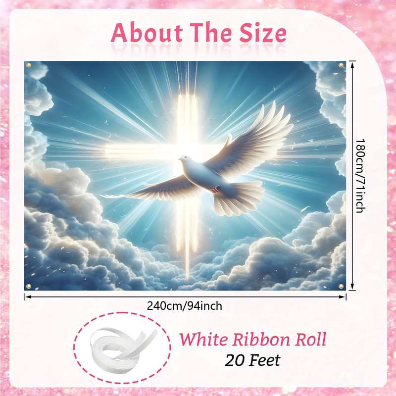 1pc 238.76180.34cm Jesus Christian Themed Stickers