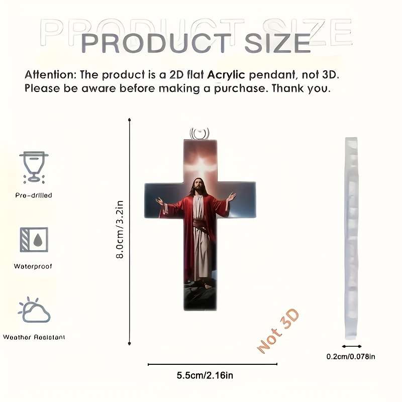 1 Piece Jesus Theme Pendant