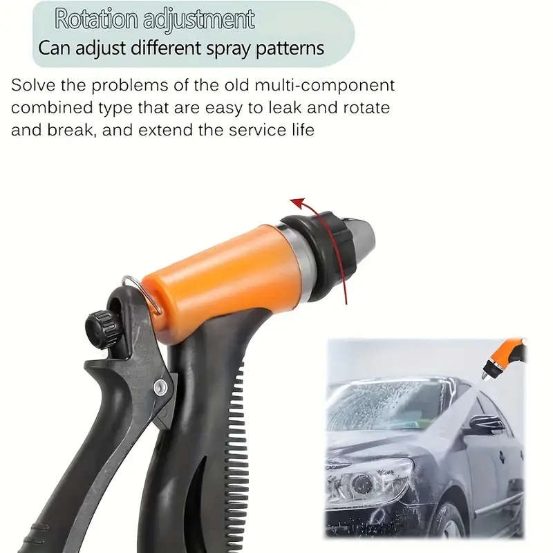 High Pressure Car Wash Gun With Expandable Hose