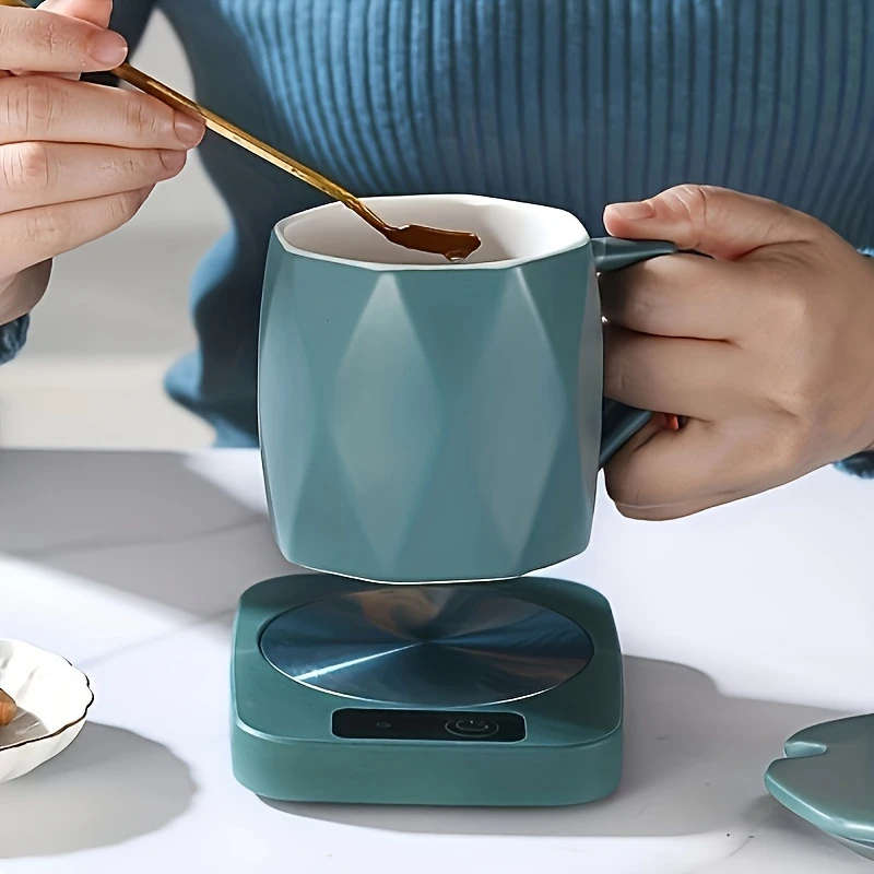1pc USB Powered Teapot Warmer ABS Electric Beverage Heating Pad Keep Coffee Warm All Winter Color se