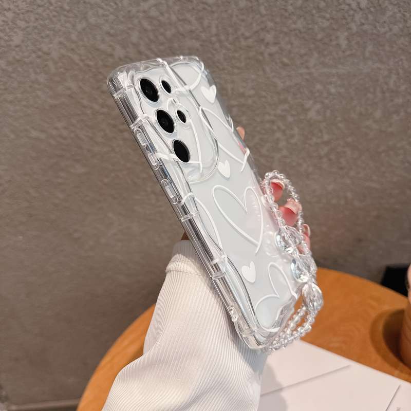 1pc Transparent White For Samsung Galaxy A36 Phone Cases
