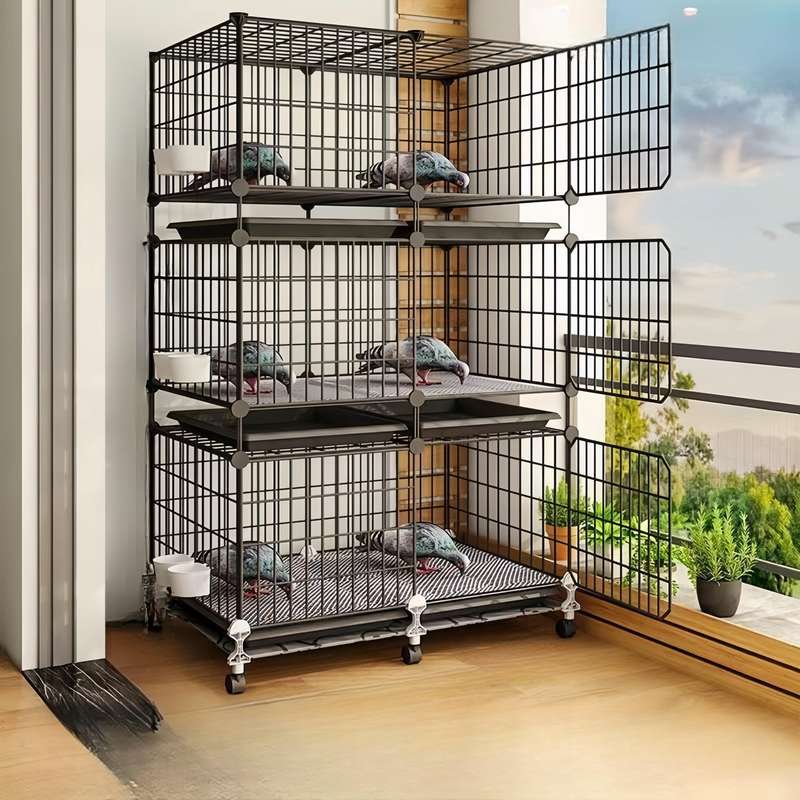 1pc Blue Pet Cage