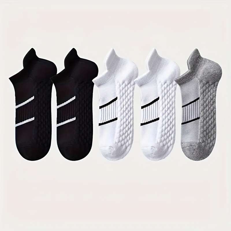 5 Pairs White One Size High Elastic Socks