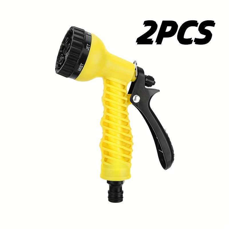 2Pcs Green Garden Hose Nozzle Adjustable Water Pressure
