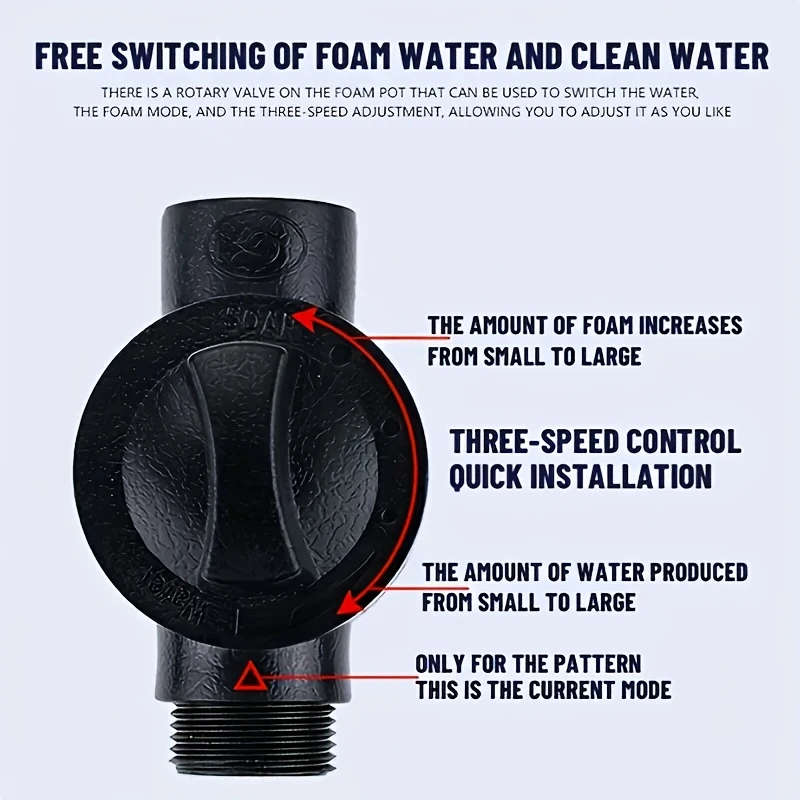 1 Set Quick-Connect Foam Sprayer for Car Maintenance Durable Plastic