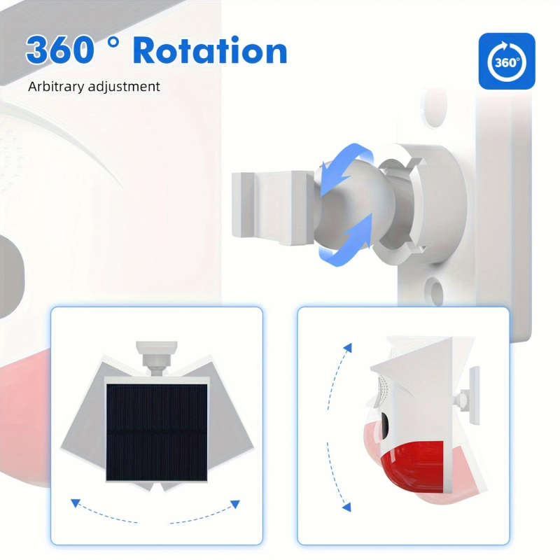 1pc High-Quality Solar-Powered Smart Alert System with Human Detector Advanced Outdoor Security for