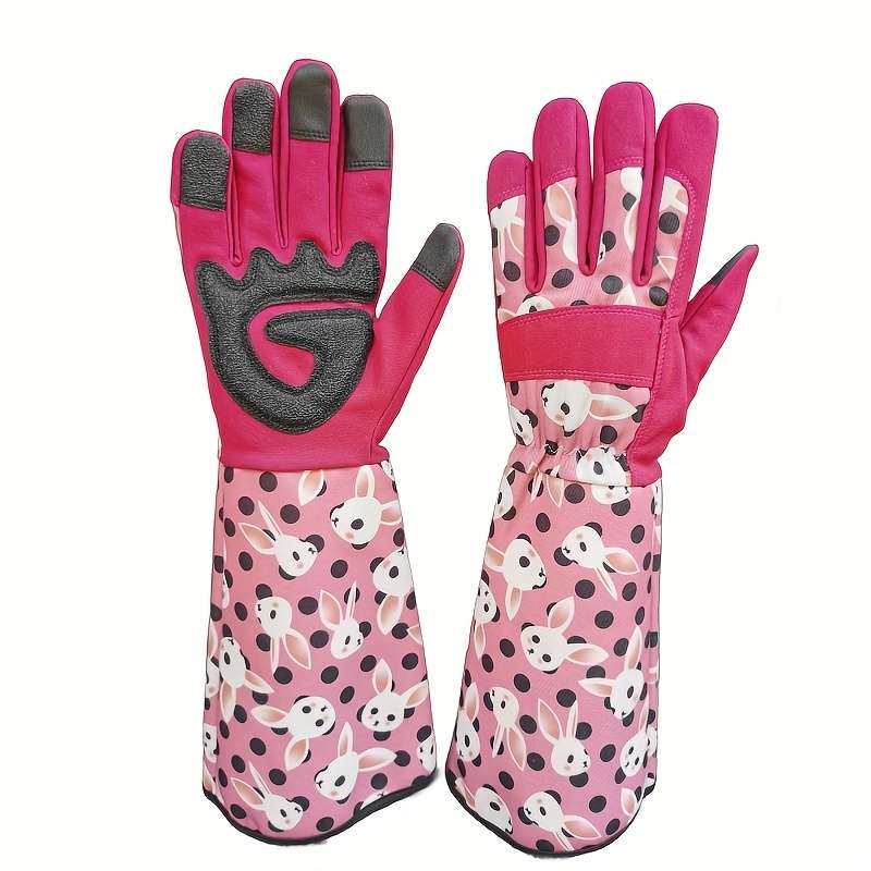 1 Pair Red Rabbit Size L Multi Purpose Work Gloves