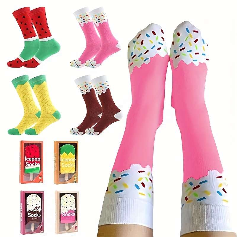 1 Pair Of Pineapple Socks One Size Socks