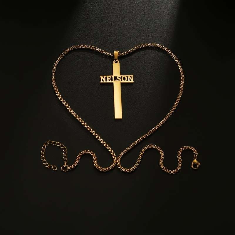 1 Piece Golden Jesus Theme Pendant