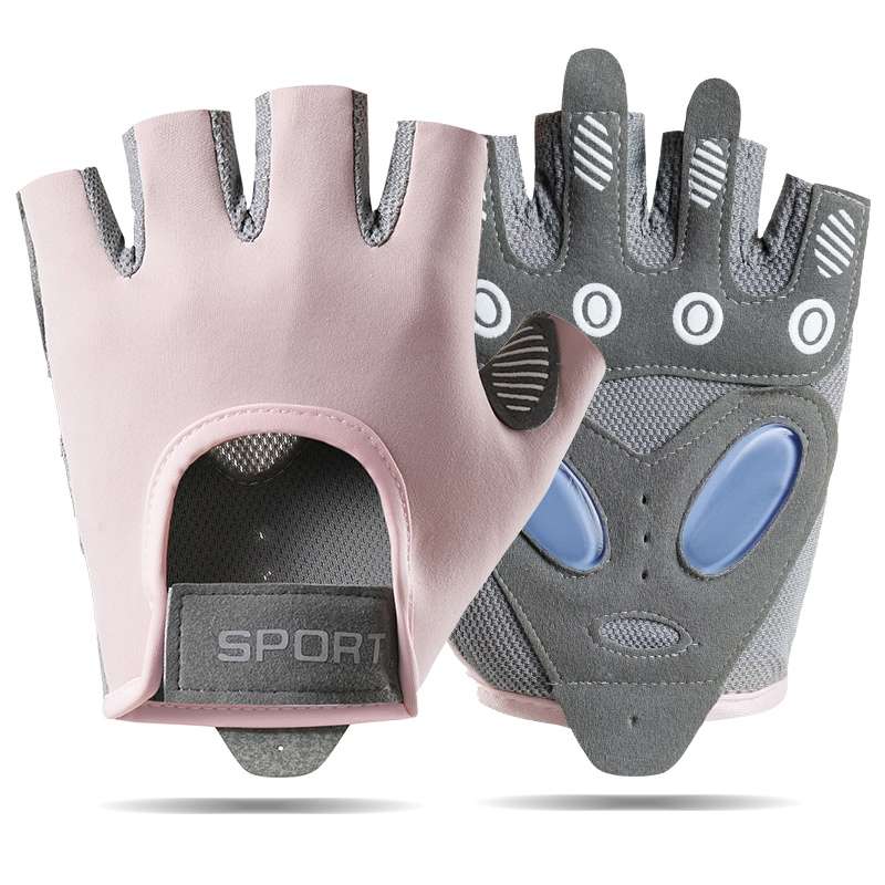 1 Pair Pink Size L Outdoor Sports Gloves