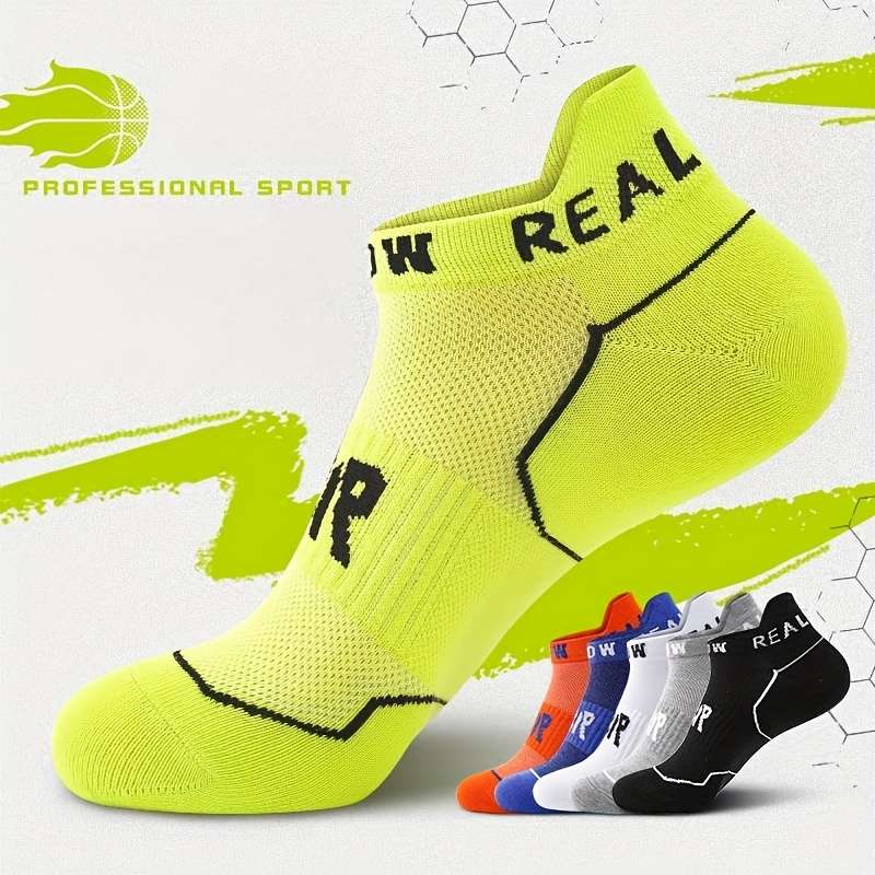 5 Pairs Of Mixed Colors One Size High Elastic Socks