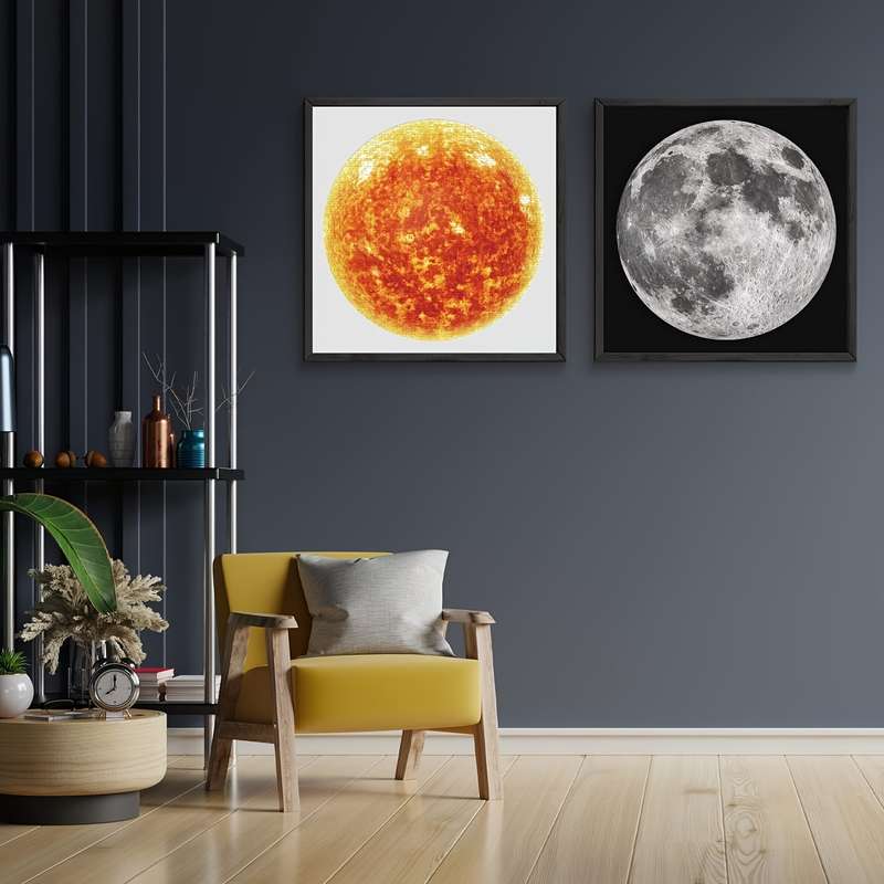 1000pcs Moon-Themed Relax Puzzle Durable Paper Material