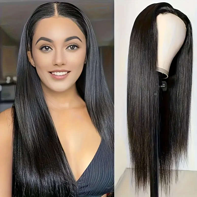 Women's Long Black Straight Wig