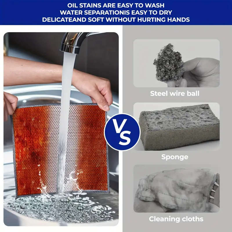 8pc Miracle Cleaning Cloths Super Durable Mesh Microfiber Square Low Lint Knit Fabric Space Theme