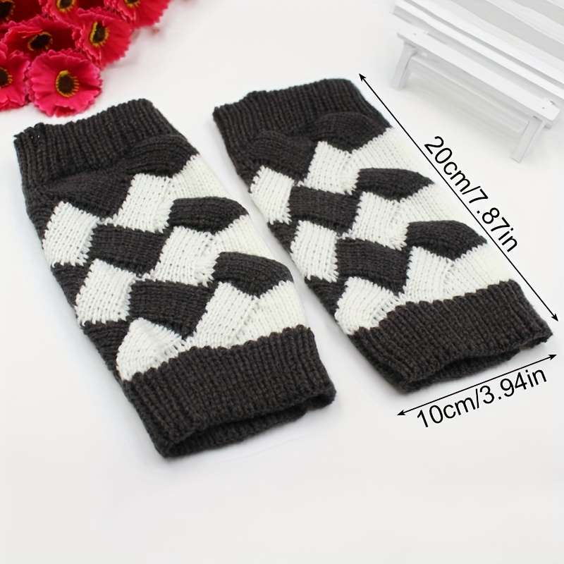1 Pair Red Warm Gloves