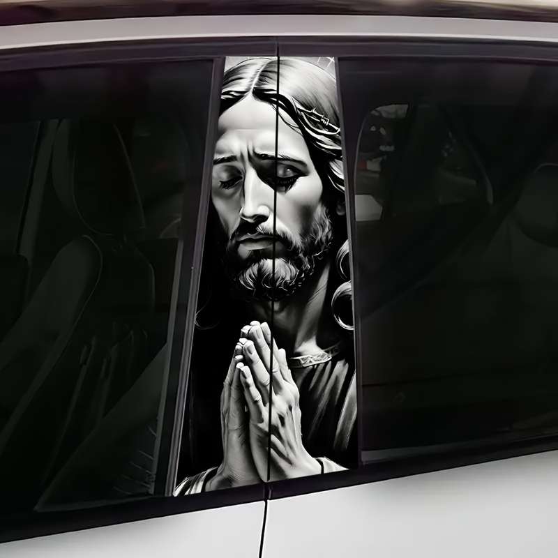 2pcs   24.99 cmx50.01 cm Jesus Christian Themed Stickers