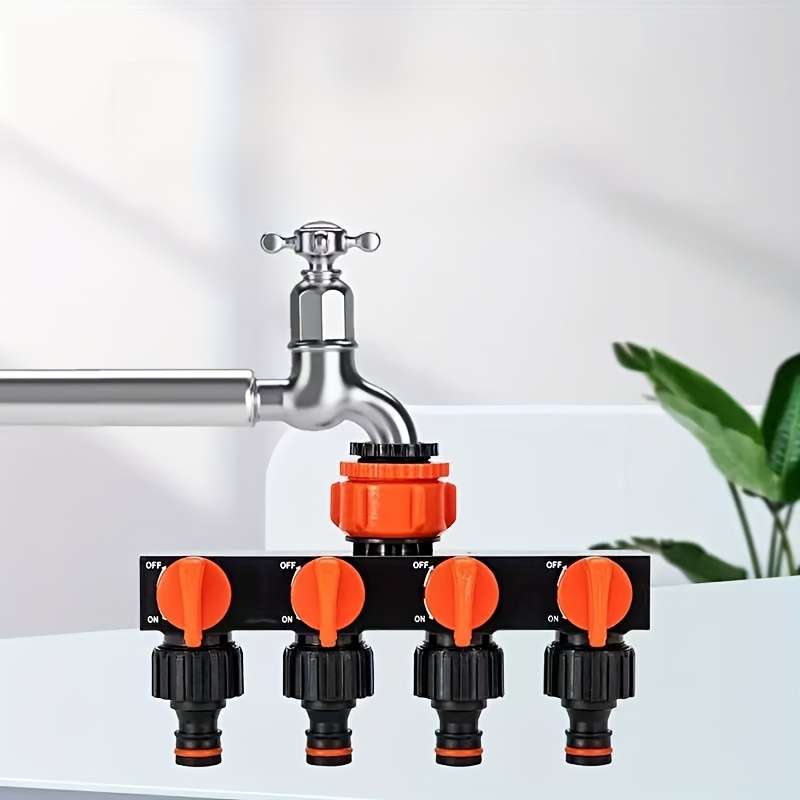 1Pc Red Outdoor Garden Diverter Adapter Hose Connector