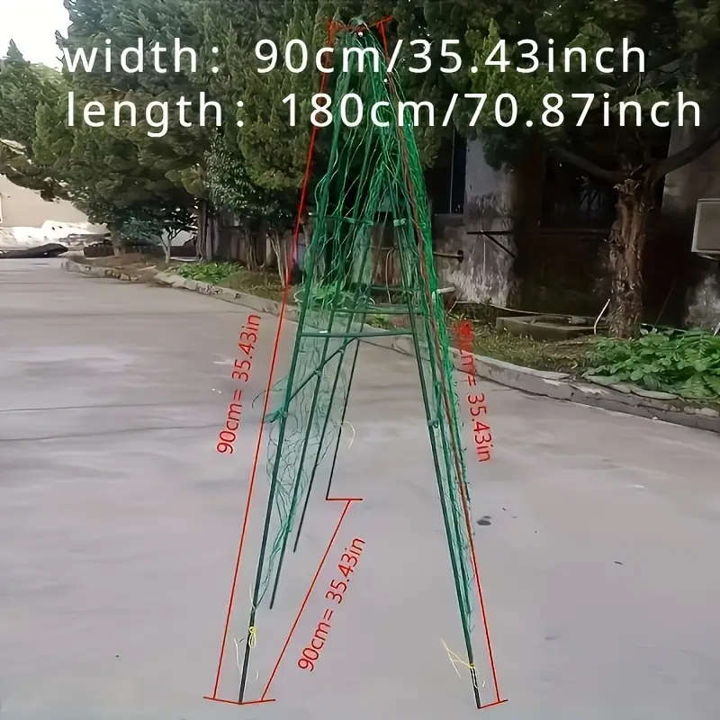 Set Of 2 Sturdy Pvc Garden Trellis Netting