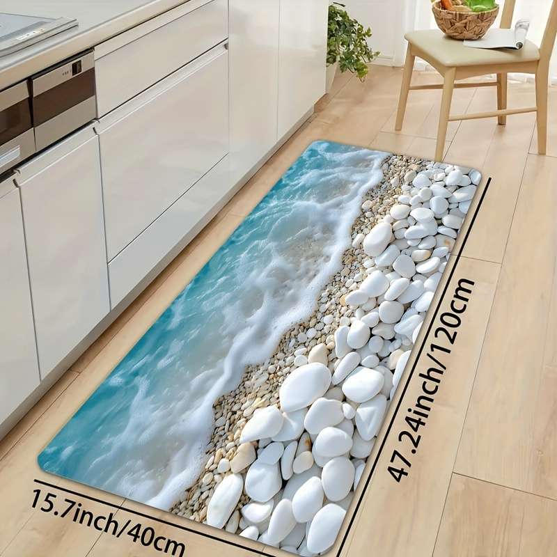 1Pc Blue 19.69x31.49inch 50x80cm Floor Mat